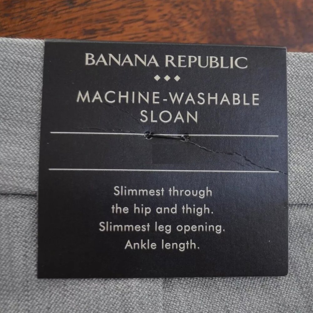 Banana Republic women's Petite Sloan gray Heathered Slim Ankle size 6 petite. - Picture 7 of 10